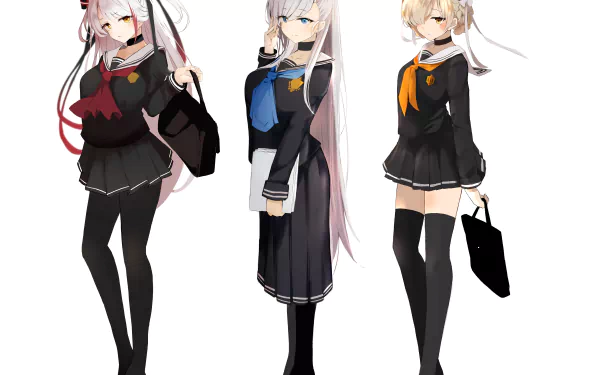 Sheffield (Azur Lane) Belfast (Azur Lane) Prinz Eugen (Azur Lane) Anime Azur Lane HD Desktop Wallpaper | Background Image