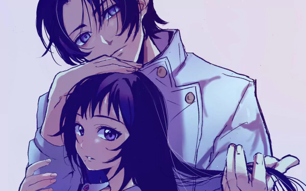 school uniform Erika Orimoto black hair Yuta Okkotsu Anime Jujutsu Kaisen HD Desktop Wallpaper | Background Image