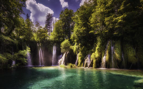 Croatia nature waterfall HD Desktop Wallpaper | Background Image