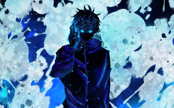 Anime Jujutsu Kaisen Satoru Gojo Blue Eyes School Uniform HD Wallpaper | Background Image