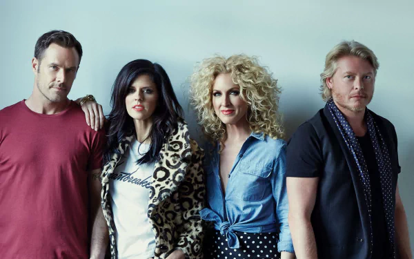 HD desktop wallpaper of the music group Little Big Town posing together against a plain background.