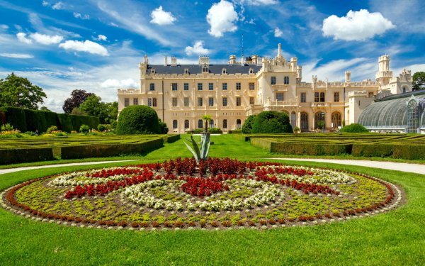Man Made Lednice castle Castles Czech Republic HD Wallpaper | Background Image
