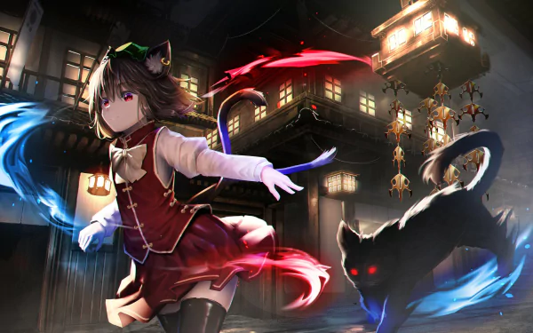 Chen (Touhou) Anime Touhou HD Desktop Wallpaper | Background Image