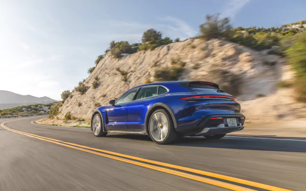 Porsche Taycan car Porsche vehicle Porsche Taycan Turbo S HD Desktop Wallpaper | Background Image