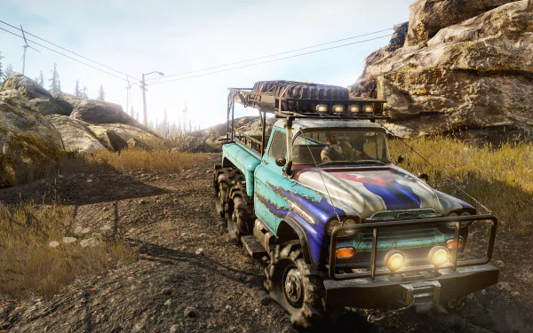 video game SnowRunner HD Desktop Wallpaper | Background Image