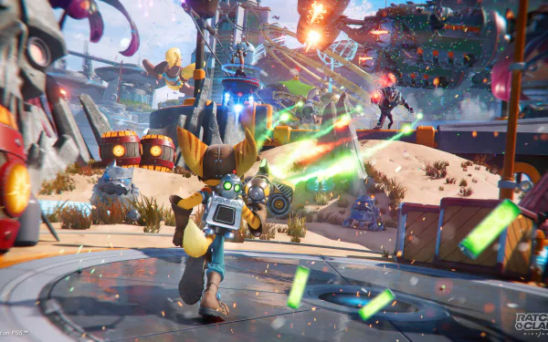 Ratchet (Ratchet & Clank) Ratchet & Clank video game Ratchet & Clank: Rift Apart HD Desktop Wallpaper | Background Image