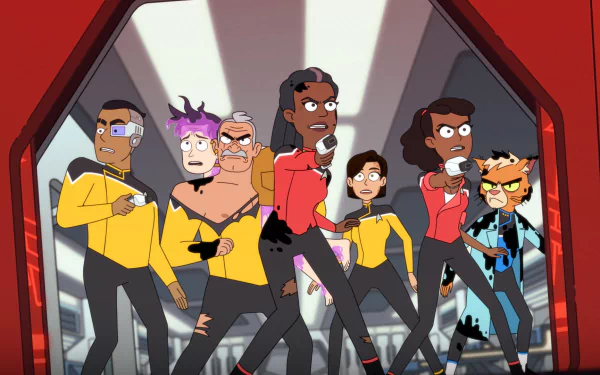 Carol Freeman Sam Rutherford Brad Boimler Beckett Mariner Star Trek TV Show Star Trek: Lower Decks HD Desktop Wallpaper | Background Image