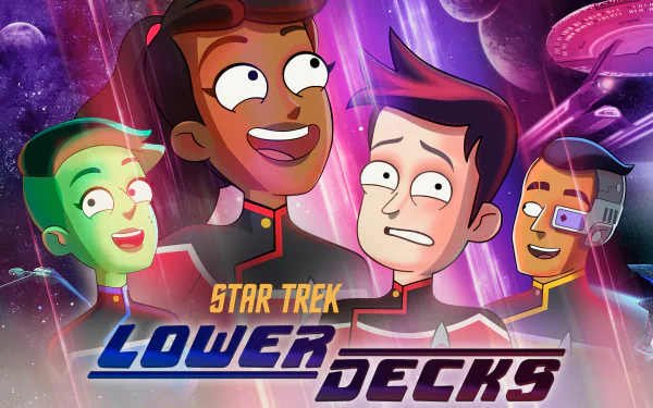 Sam Rutherford D'Vana Tendi Brad Boimler Beckett Mariner Star Trek TV Show Star Trek: Lower Decks HD Desktop Wallpaper | Background Image