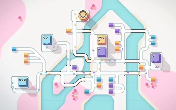 video game Mini Motorways HD Desktop Wallpaper | Background Image