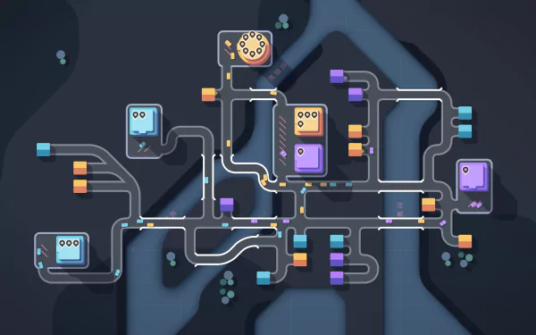 video game Mini Motorways HD Desktop Wallpaper | Background Image