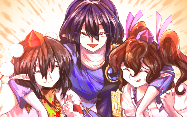 Anime Touhou Megumu Iizunamaru Hatate Himekaidou Aya Shameimaru HD Wallpaper | Background Image