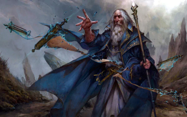 wizard video game Master of Magic staff HD Desktop Wallpaper | Background Image