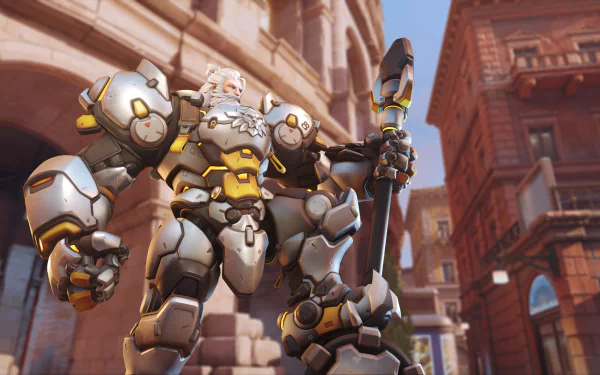 Reinhardt (Overwatch) video game Overwatch 2 HD Desktop Wallpaper | Background Image