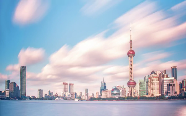 Oriental Pearl Tower skyscraper skyline city man made Shanghai HD Desktop Wallpaper | Background Image