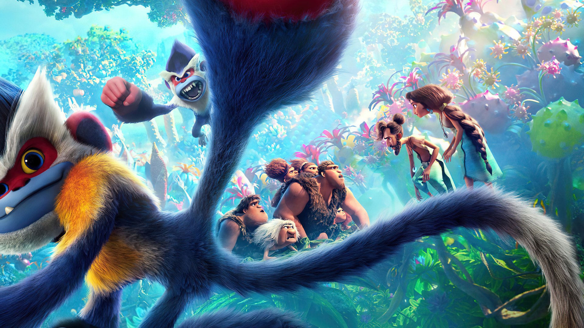 Download Phil Betterman Hope Betterman Gran (The Croods) Ugga (The Croods) Sandy (The Croods) Grug (The Croods) Thunk (The Croods) Guy (The Croods) Eep (The Croods) Movie The Croods: A New Age HD Wallpaper