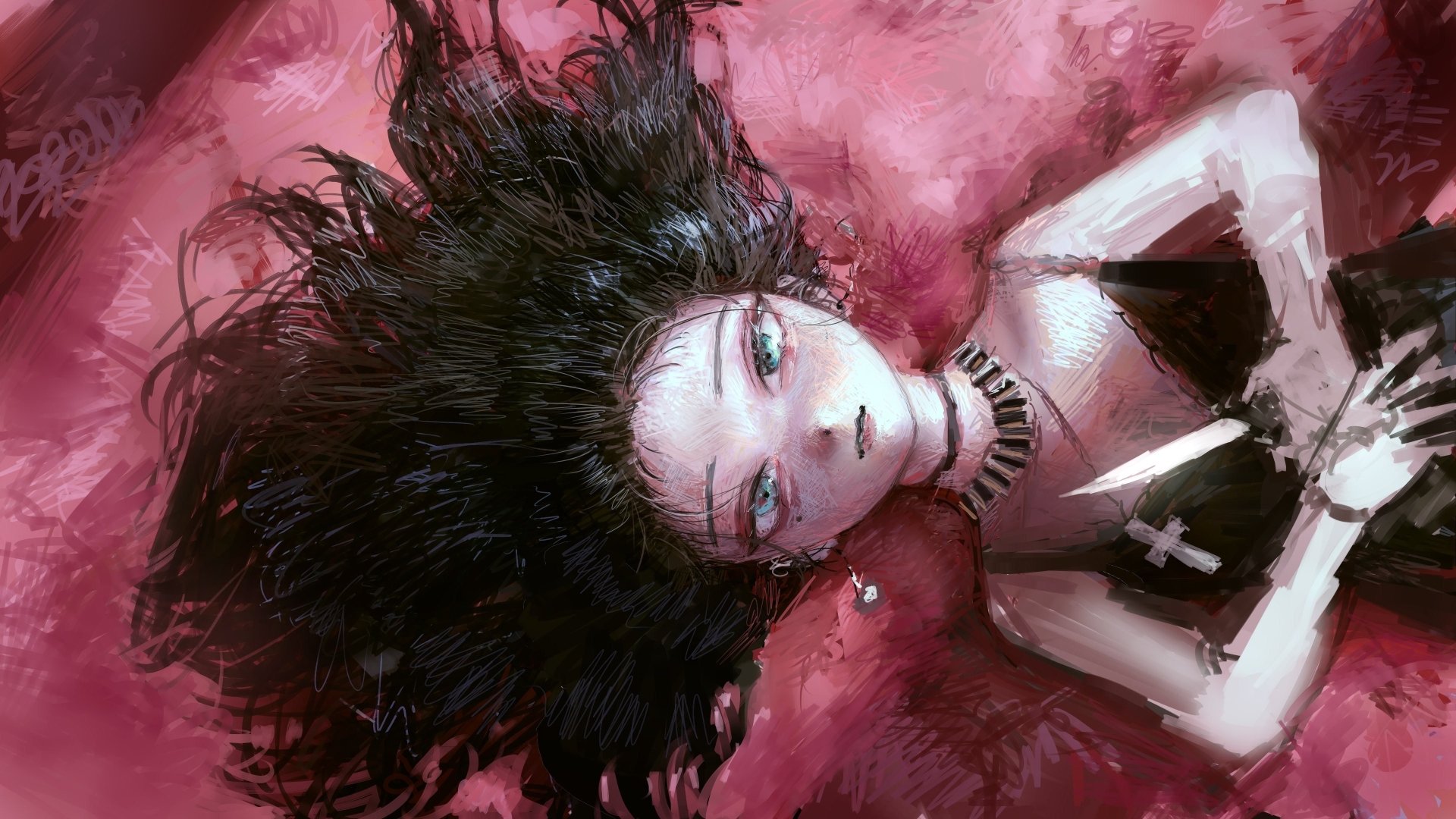 Download Black Hair Fantasy Woman 4k Ultra HD Wallpaper