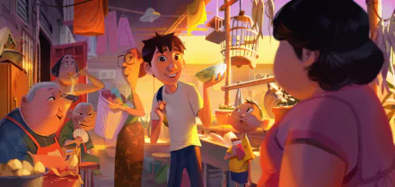 Din Song movie Wish Dragon HD Desktop Wallpaper | Background Image