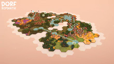 video game Dorfromantik HD Desktop Wallpaper | Background Image