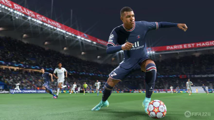 Kylian Mbappé video game FIFA 22 HD Desktop Wallpaper | Background Image
