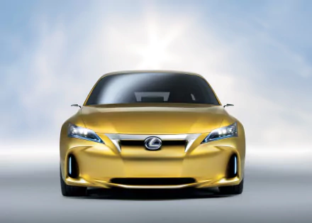  Yellow 2009 Lexus LF-Ch Compact Concept