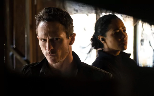 Finola Jones Riann Steele Bryan Beneventi Jonathan Tucker TV Show debris HD Desktop Wallpaper | Background Image