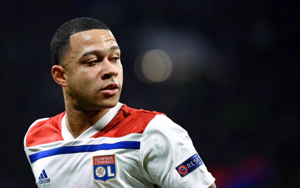 Olympique Lyonnais soccer Dutch Memphis Depay Sports HD Desktop Wallpaper | Background Image