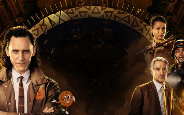 Ravonna Renslayer Gugu Mbatha-Raw Mobius M. Mobius Owen Wilson Hunter B-15 Wunmi Mosaku Tom Hiddleston Loki (Marvel Comics) TV Show Loki HD Desktop Wallpaper | Background Image