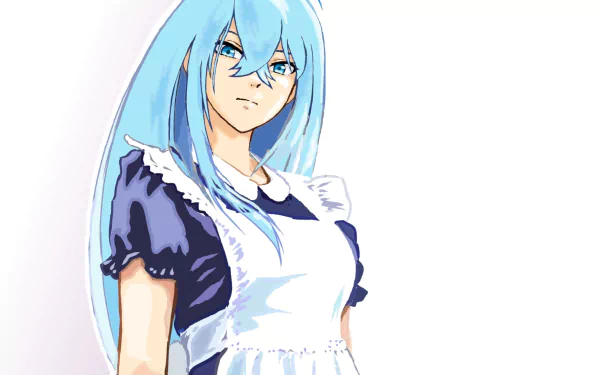 blue eyes maid long hair blue hair Vivy (Vivy: Fluorite Eye's Song) Anime Vivy: Fluorite Eye's Song HD Desktop Wallpaper | Background Image
