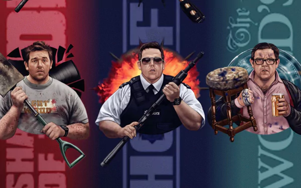 Nick Frost movie Three Flavours Cornetto trilogy HD Desktop Wallpaper | Background Image