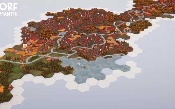 video game Dorfromantik HD Desktop Wallpaper | Background Image