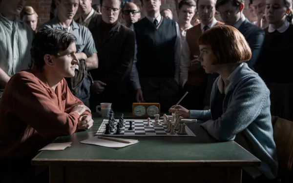 Harry Melling Beth Harmon Anya Taylor-Joy TV Show The Queen's Gambit HD Desktop Wallpaper | Background Image