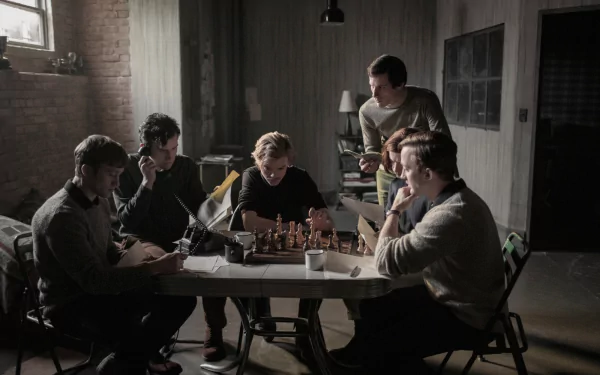 Marcin Dorociński Harry Melling Thomas Brodie-Sangster TV Show The Queen's Gambit HD Desktop Wallpaper | Background Image