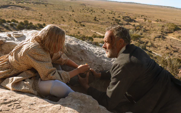 Helena Zengel Tom Hanks movie News of the World HD Desktop Wallpaper | Background Image