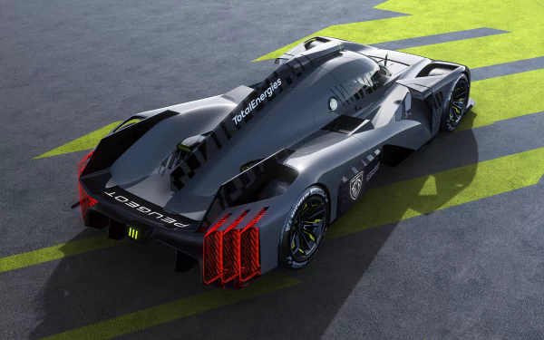 hypercar vehicle Peugeot 9X8 HD Desktop Wallpaper | Background Image