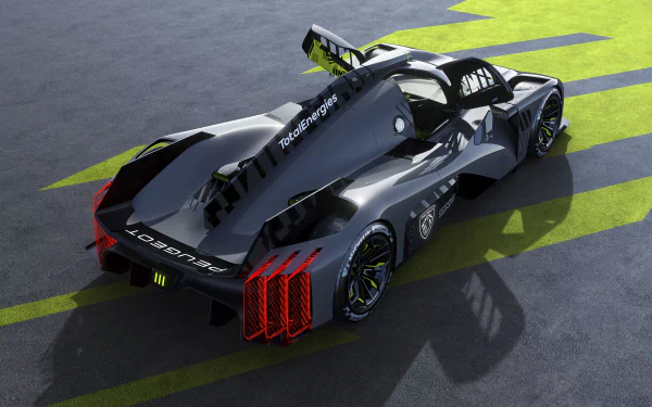 hypercar vehicle Peugeot 9X8 HD Desktop Wallpaper | Background Image