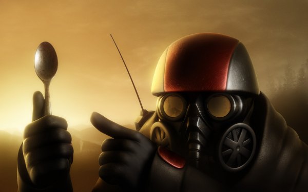Dark Gas Mask Spoon HD Wallpaper | Background Image