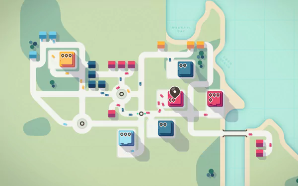 video game Mini Motorways HD Desktop Wallpaper | Background Image