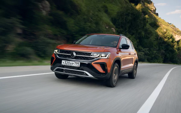  Orange 2021 Volkswagen Taos "JOY!" 4MOTION