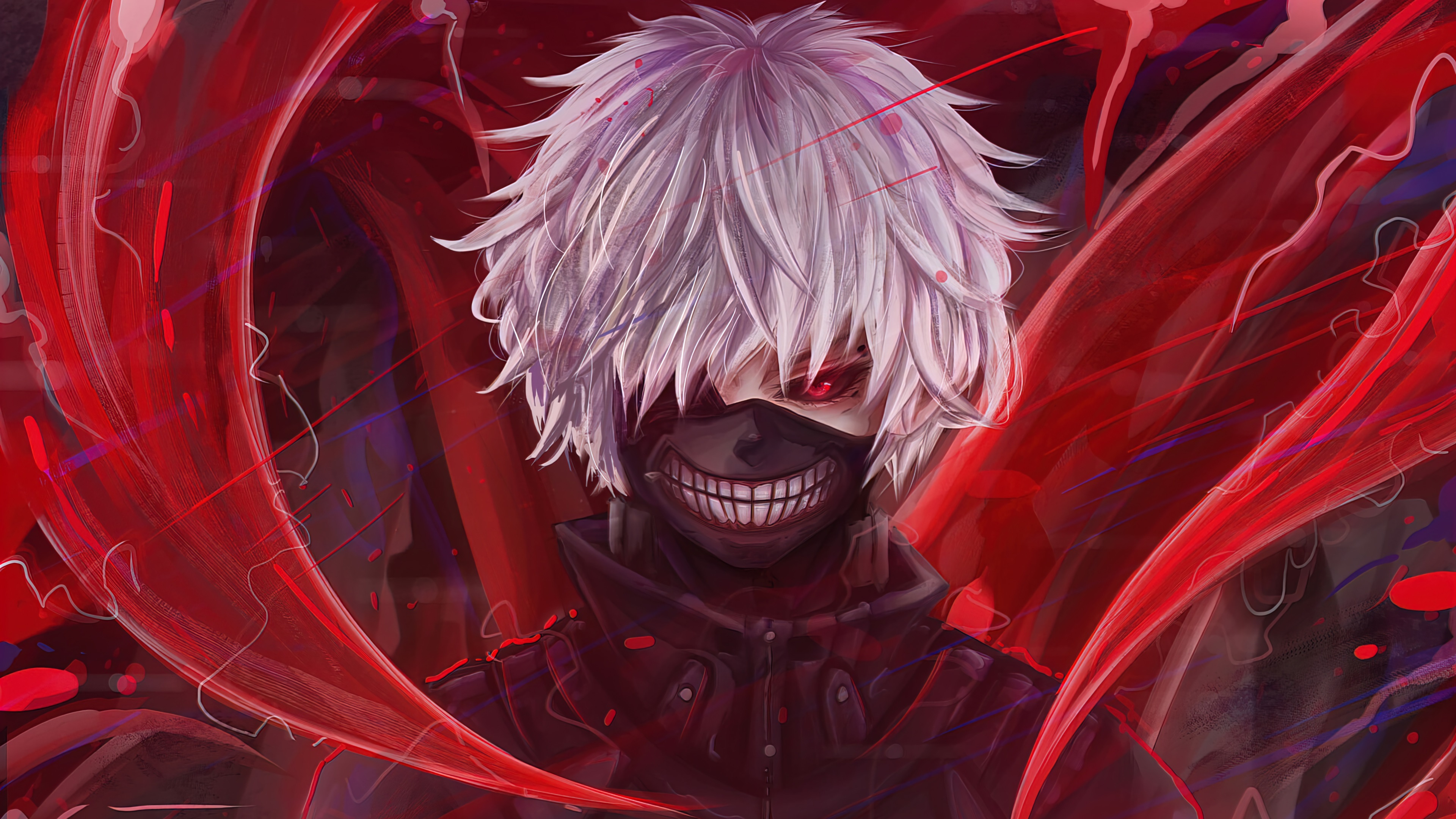 Ken Kaneki Wallpaper 4K, Minimalist, Tokyo Ghoul