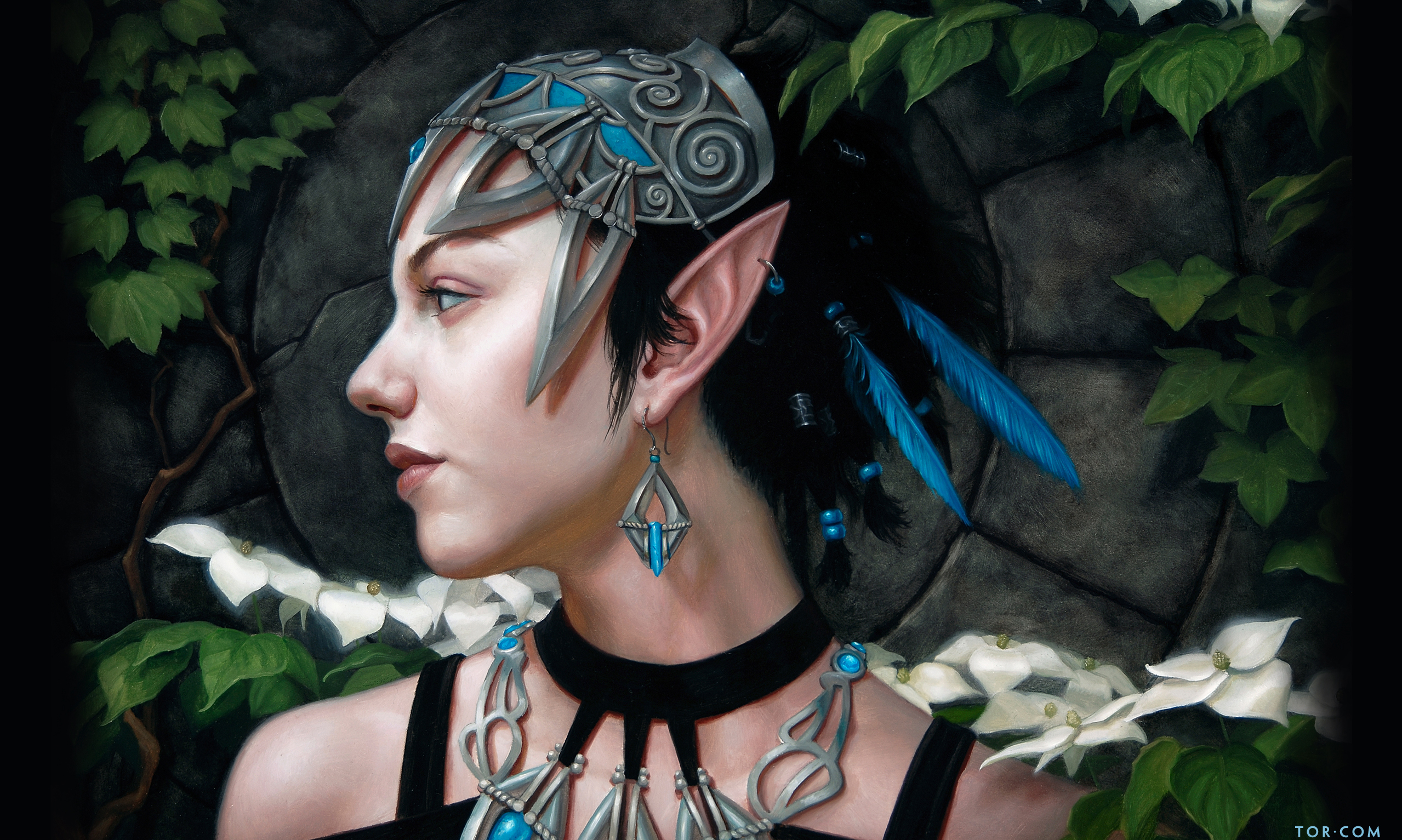 Fantasy elf desktop wallpaper