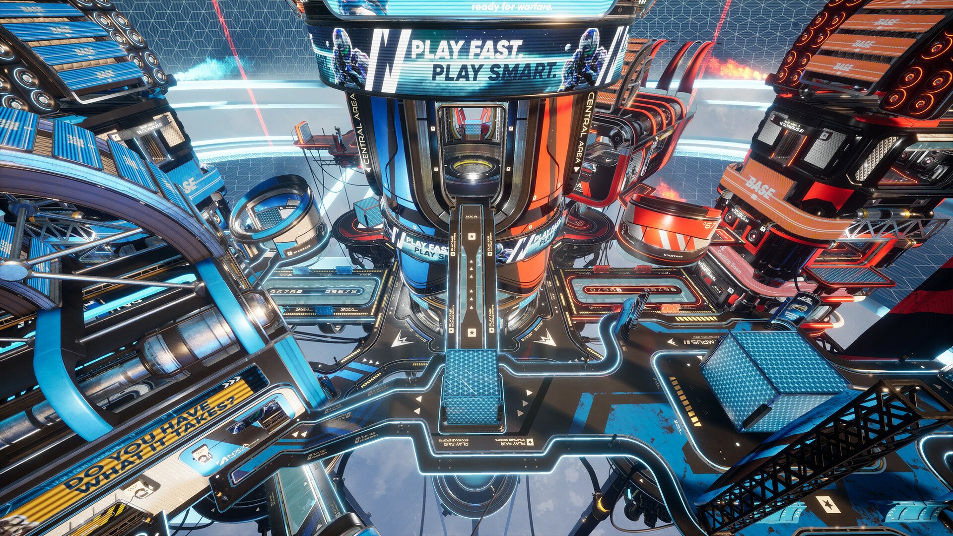 HD Splitgate game arena with vibrant graphics for desktop wallpaper and background.