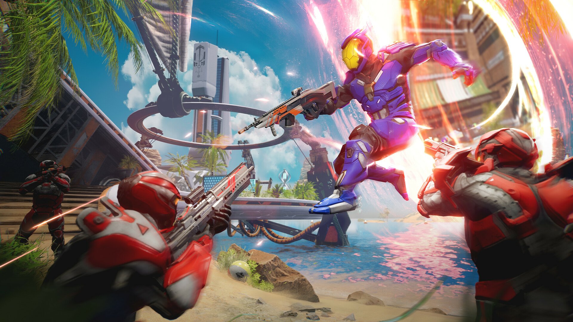 Download Video Game Splitgate HD Wallpaper