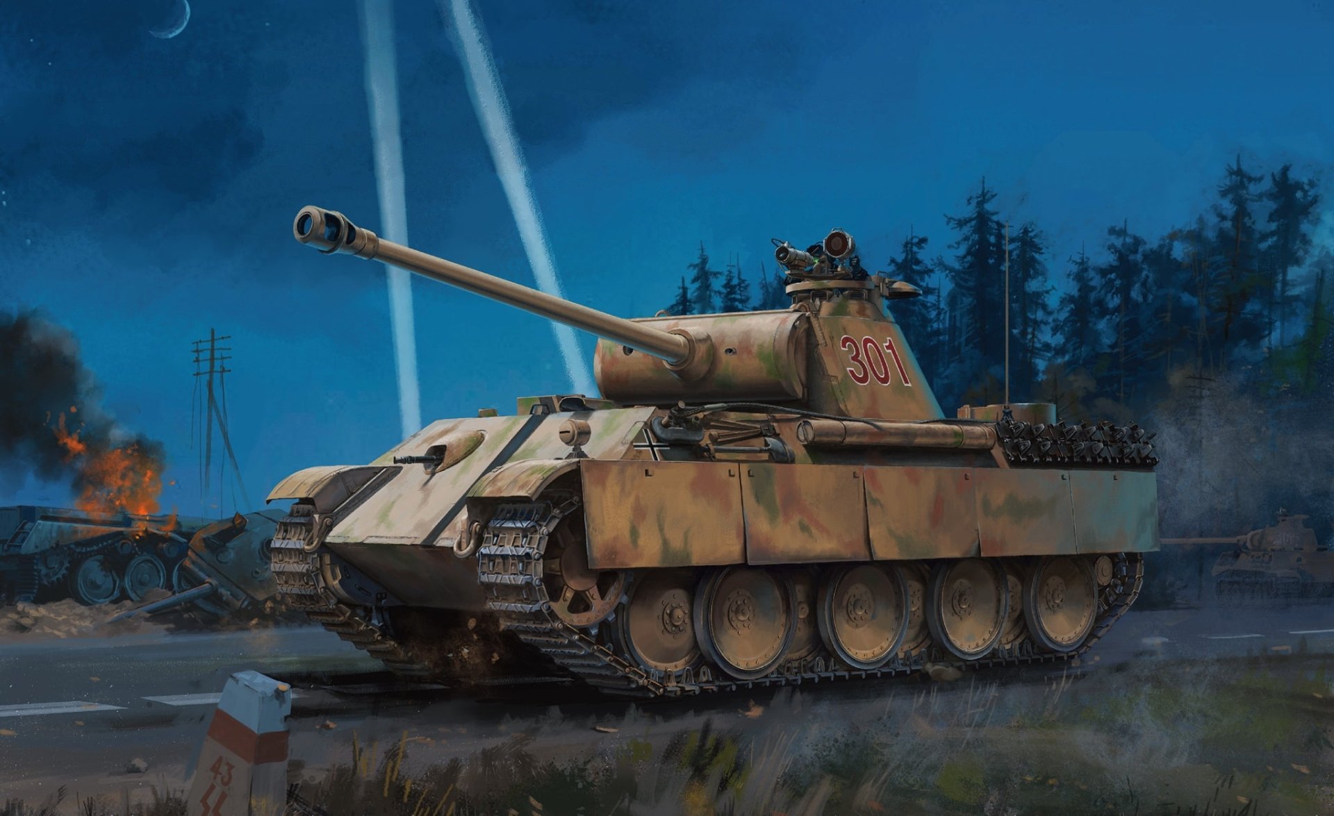 Download Wehrmacht Tank Military Panther Tank HD Wallpaper