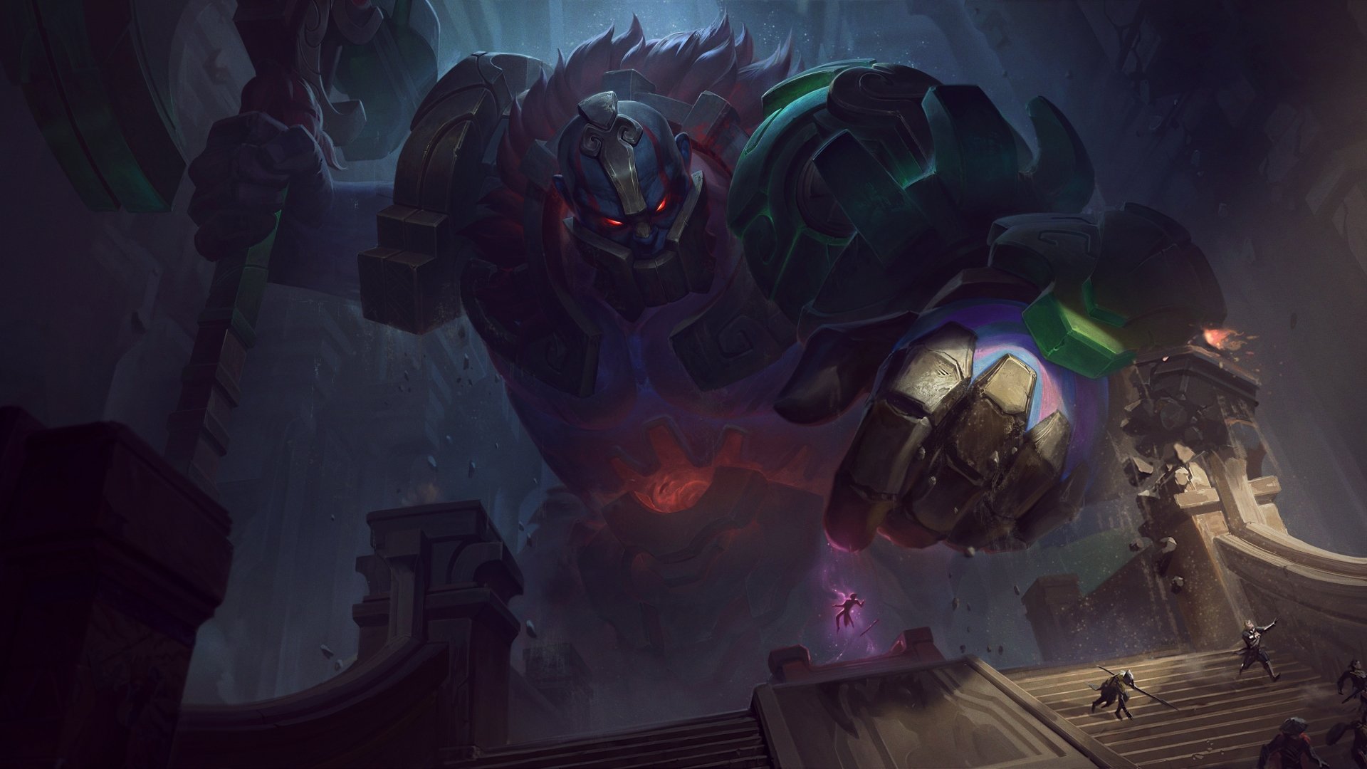 Download Sion (League Of Legends) Video Game League Of Legends 4k Ultra HD Wallpaper by Zuoan Dong