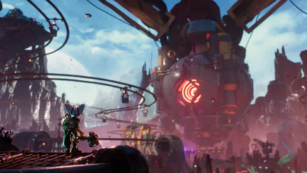 Clank (Ratchet & Clank) Rivet (Ratchet & Clank) video game Ratchet & Clank: Rift Apart HD Desktop Wallpaper | Background Image