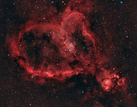  The Heart Nebula (IC 1805 or Sharpless 2-190) by Andrew McCarthy