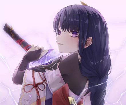 Baal Raiden Shogun (Genshin Impact) video game Genshin Impact HD Desktop Wallpaper | Background Image