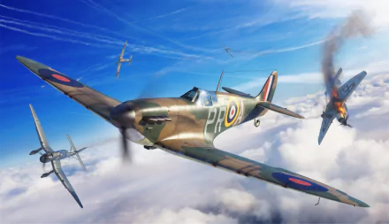 warplane military Supermarine Spitfire HD Desktop Wallpaper | Background Image