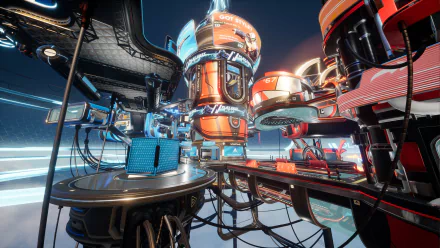 HD Splitgate game wallpaper featuring futuristic sci-fi arena for desktop background.