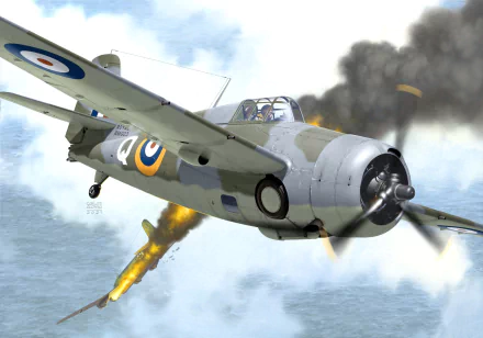 warplane military Grumman F4F Wildcat HD Desktop Wallpaper | Background Image